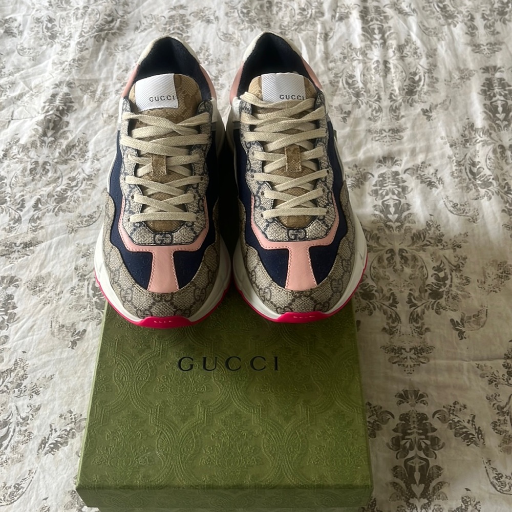 Gucci Rhyton mixed media GG Canvas Sneaker